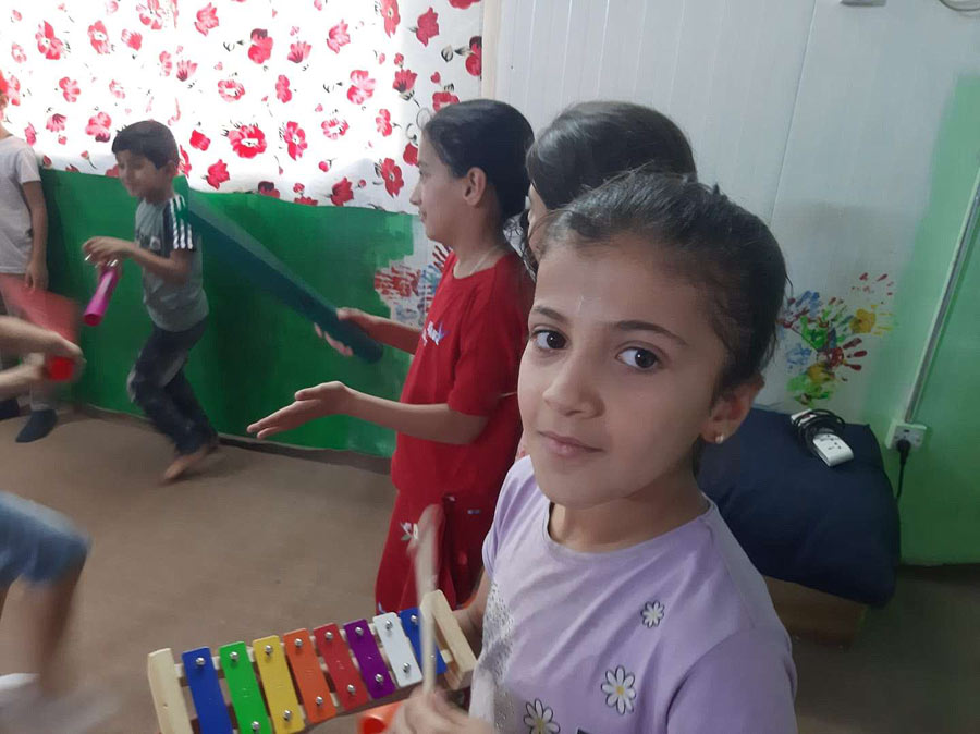 Kinder beim Workshop im Arbat Camp
